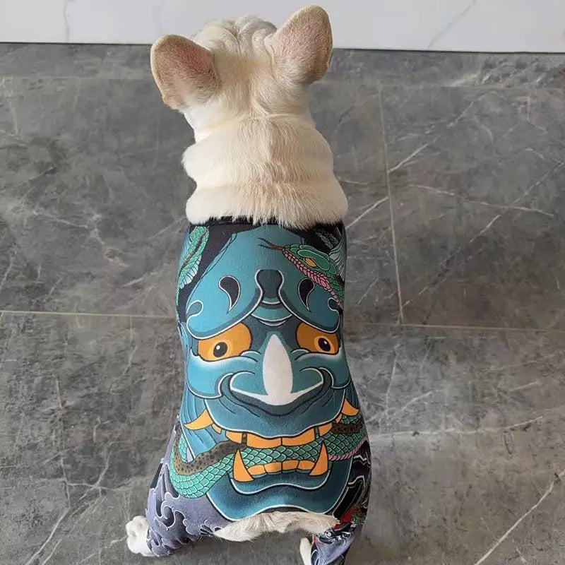 Breathable Pet Tattoo Vest | Trendy Dog & Cat T-Shirt for All Seasons