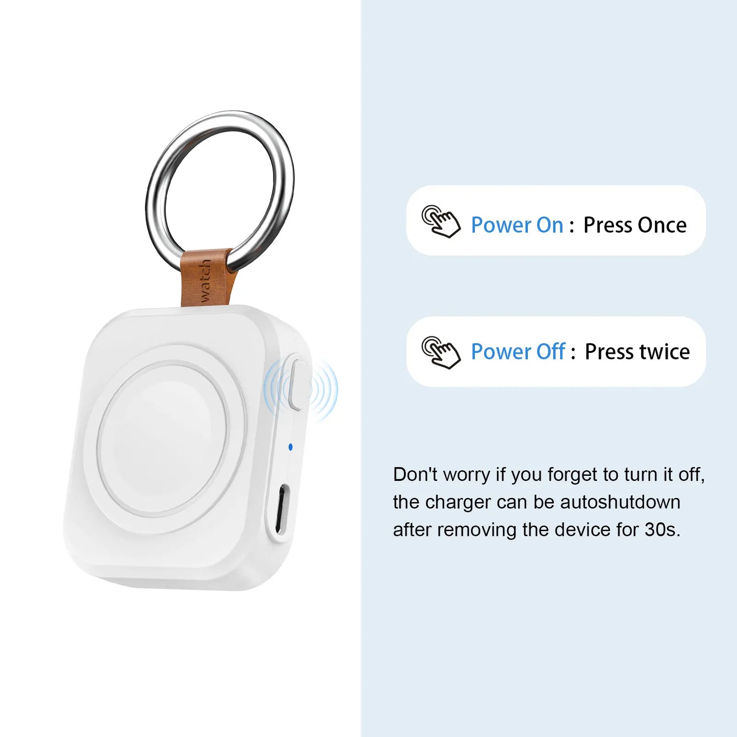 Portable Wireless Fast Charger for Galaxy Watch | Travel-Friendly Power Bank