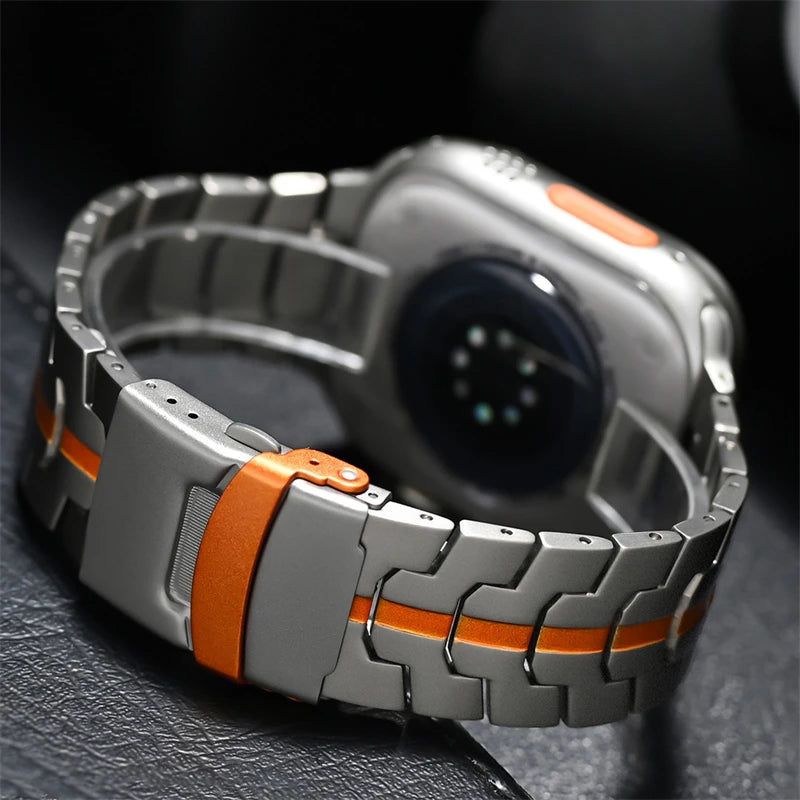 Titanium Color Metal Strap for Apple Watch | Premium Quality Band