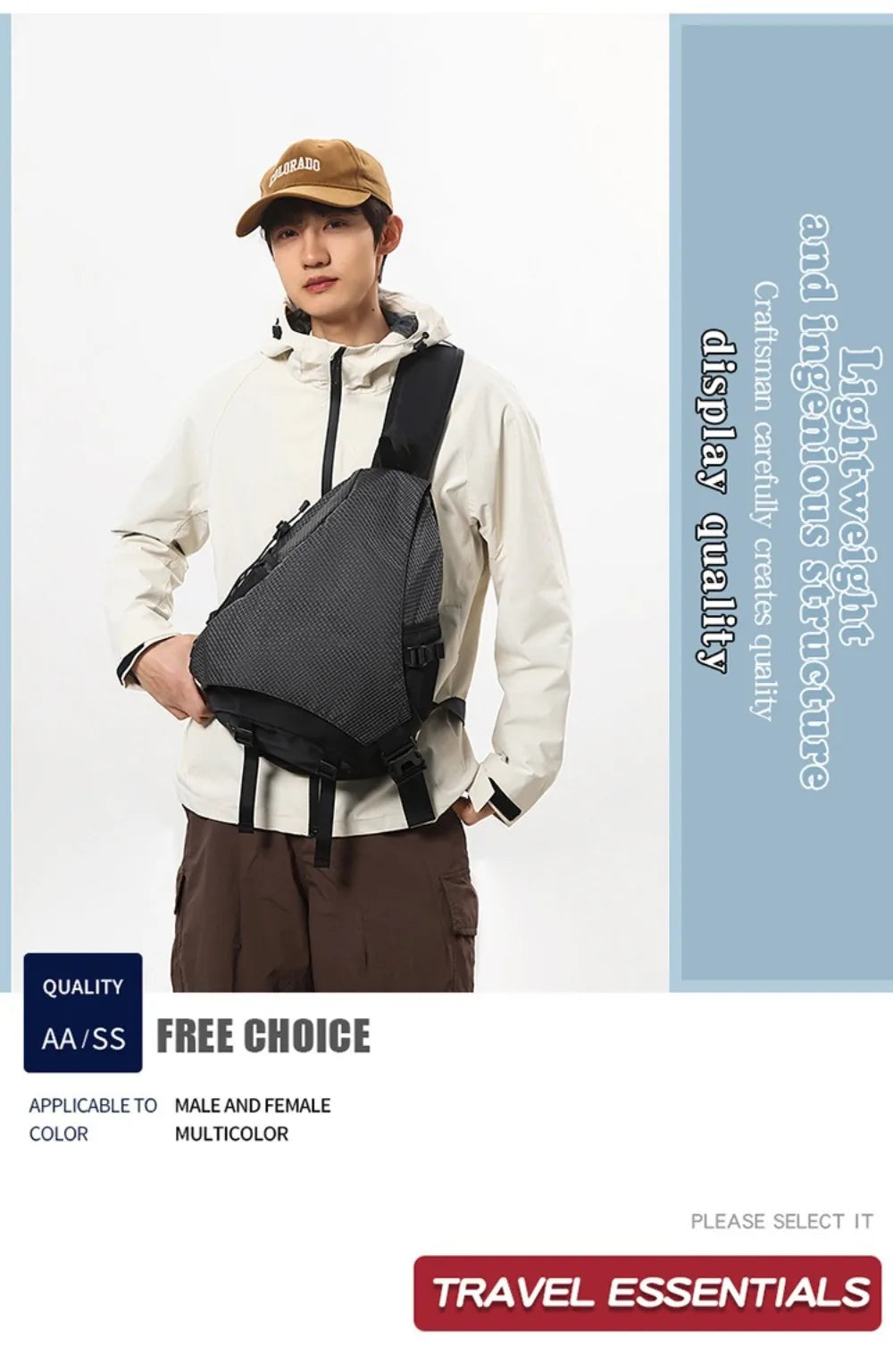 Waterproof Adjustable Chest Bag | Large Capacity Outdoor Essentials