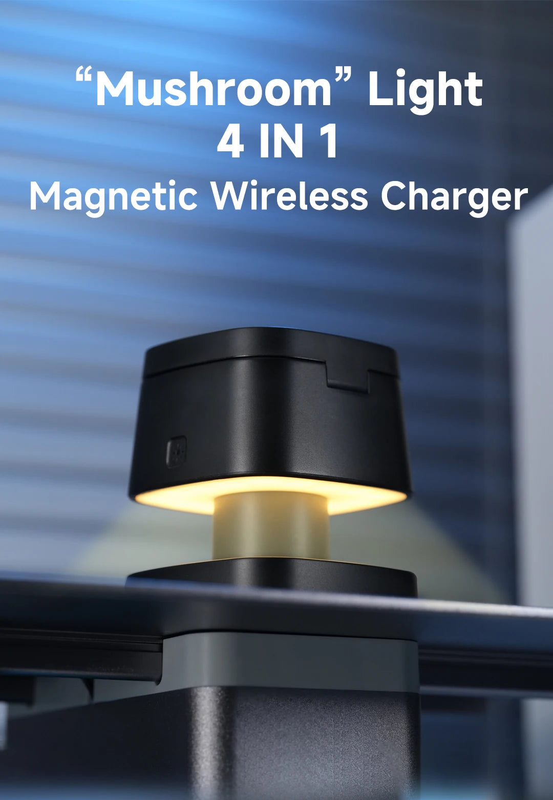 Magnetic 3-in-1 Wireless Charging Station | Fast Charging & Lamp
