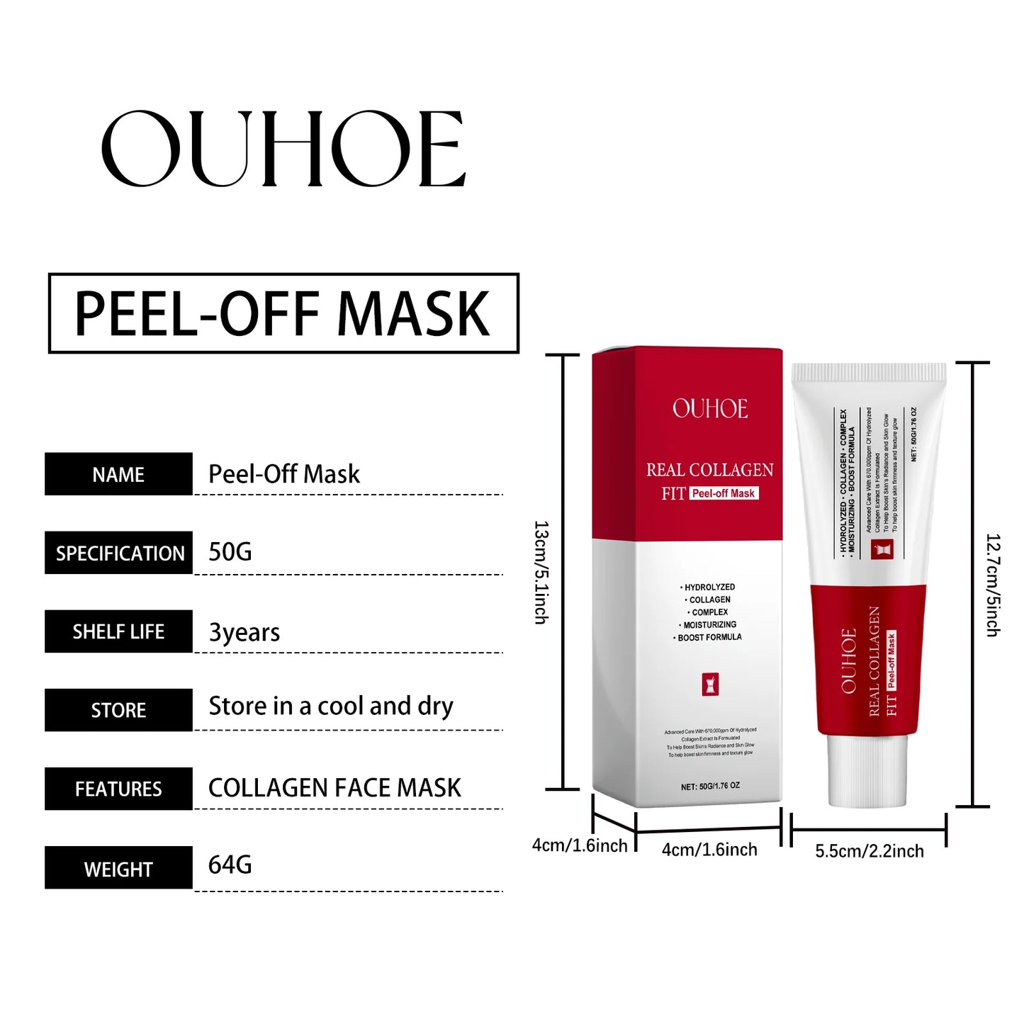 Collagen Peel Off Mask | Hydrating Anti-Aging Skincare Treatment