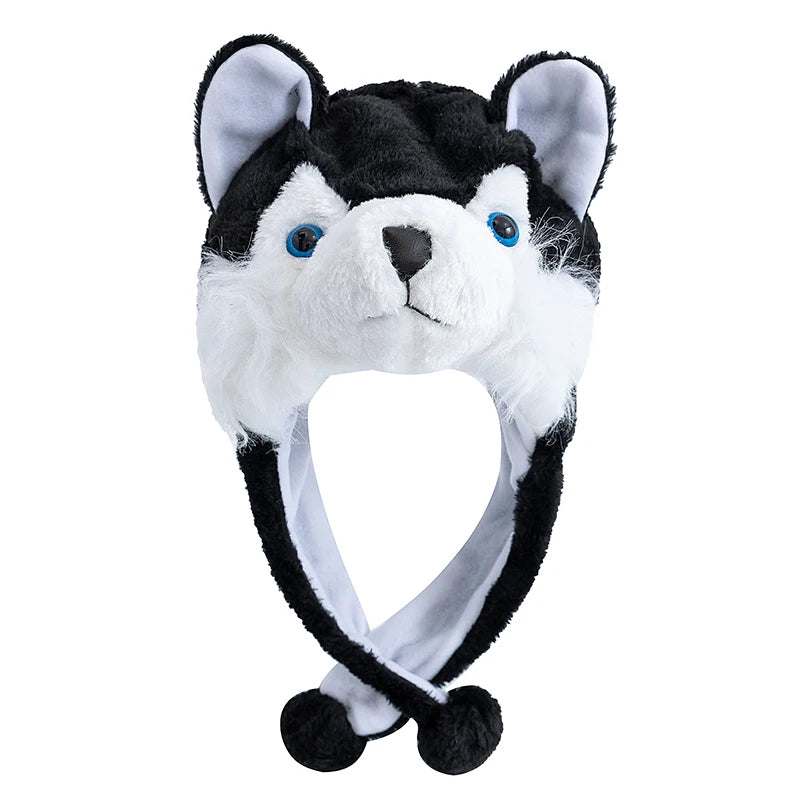 Unisex Funny 3D Bulls Head Plush Winter Beanie | Cozy Cartoon Hat
