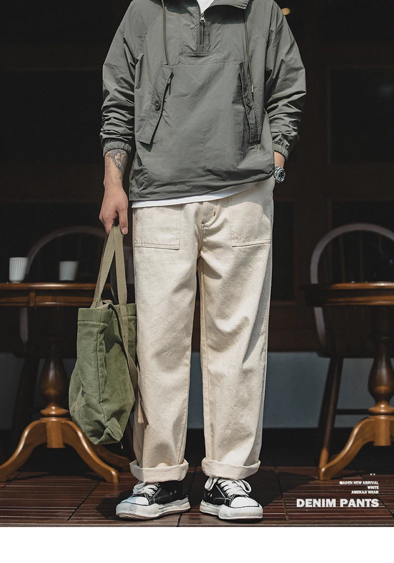 Men's Vintage Casual Loose Fit Cargo Pants | Comfortable Chino Trousers