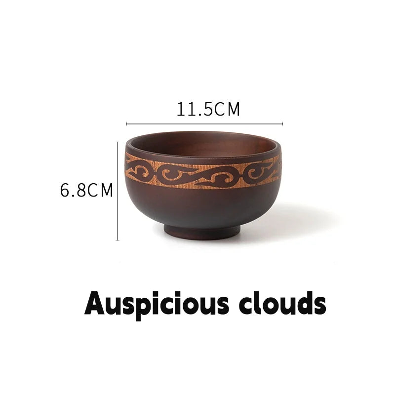 Japanese Style Wooden Soup Bowl | Eco-Friendly Dining Essential