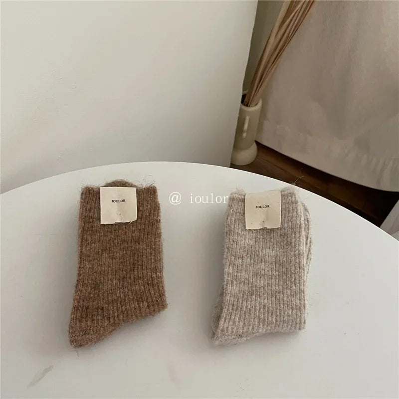 Warm Long Wool Cashmere Thermal Socks for Women | Cozy Comfort