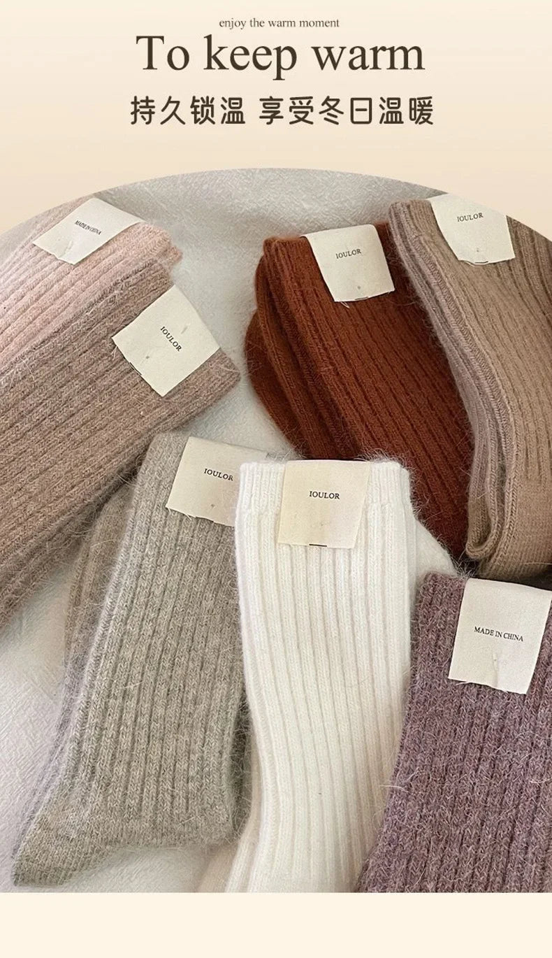 Women's Cashmere Wool Winter Socks | Cozy Thermal Warmth