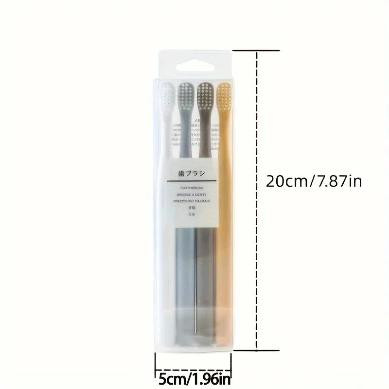 Eco-Friendly Soft Bristle Toothbrush Set for Travel & Hygiene