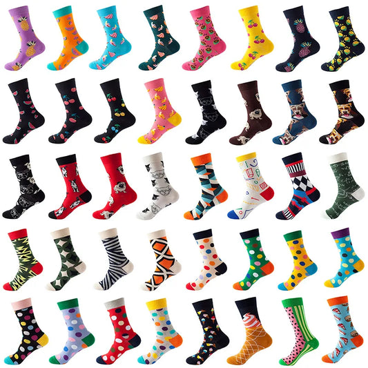 Calcetines unisex de algodón peinado Hip Hop | Moda moderna y divertida