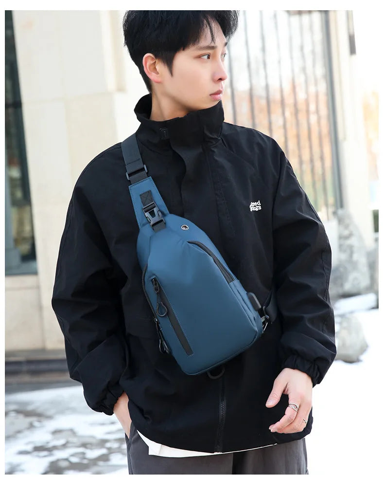 Stylish Men's Chest Bag | Casual One Shoulder Crossbody Design