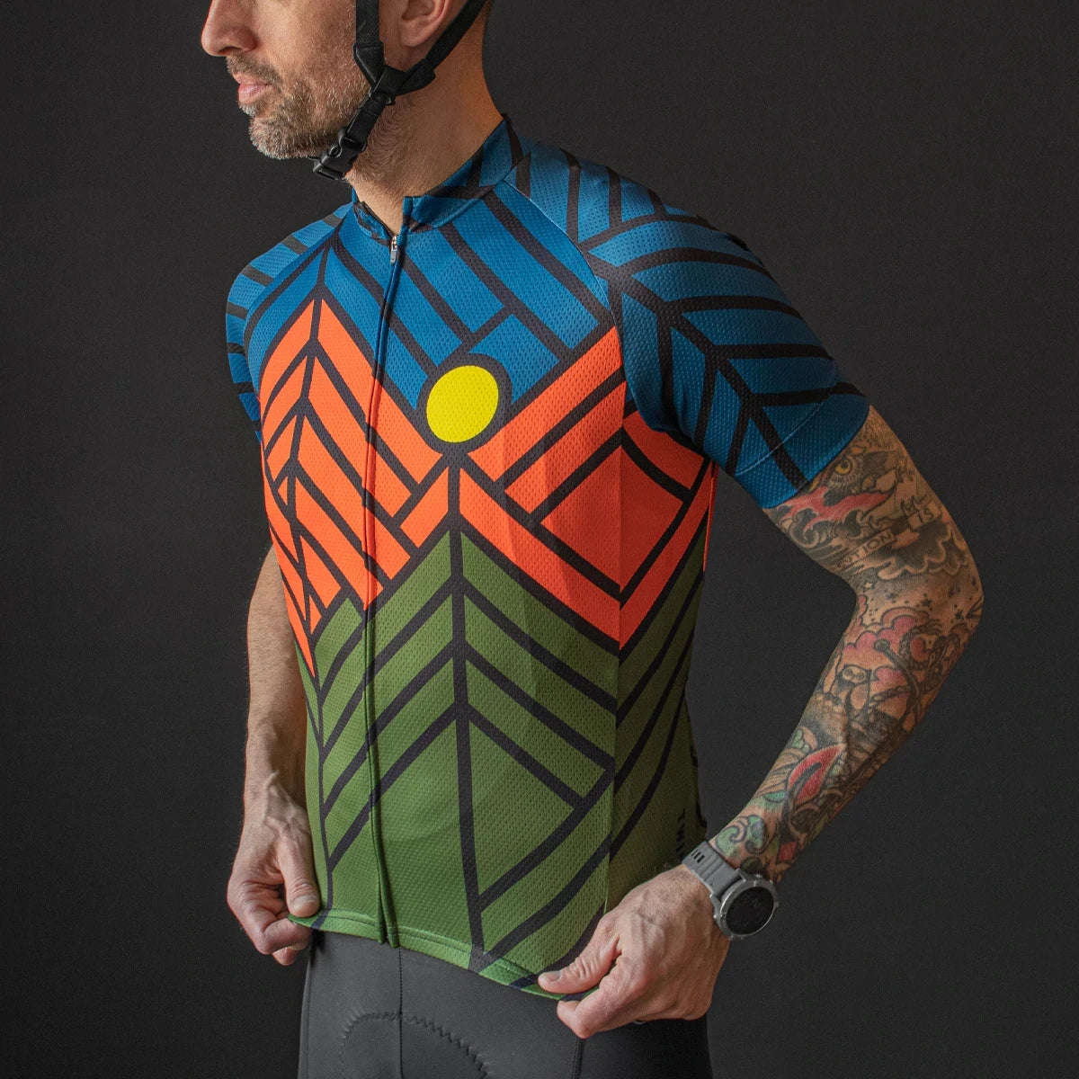 Men's Cycling Jersey | Quick Dry Summer MTB Top with Sun Protection