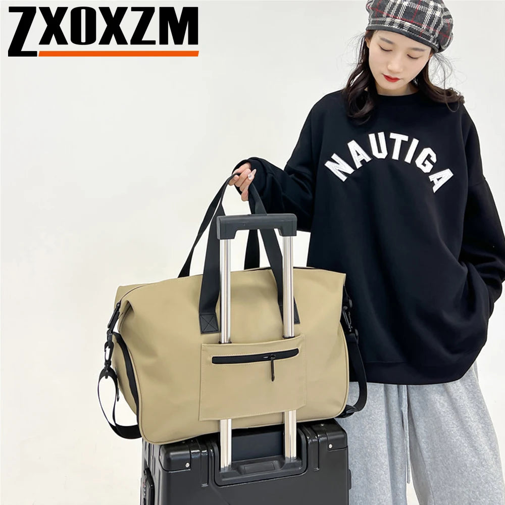 Large Capacity Waterproof Duffle Bag with Shoe Compartment