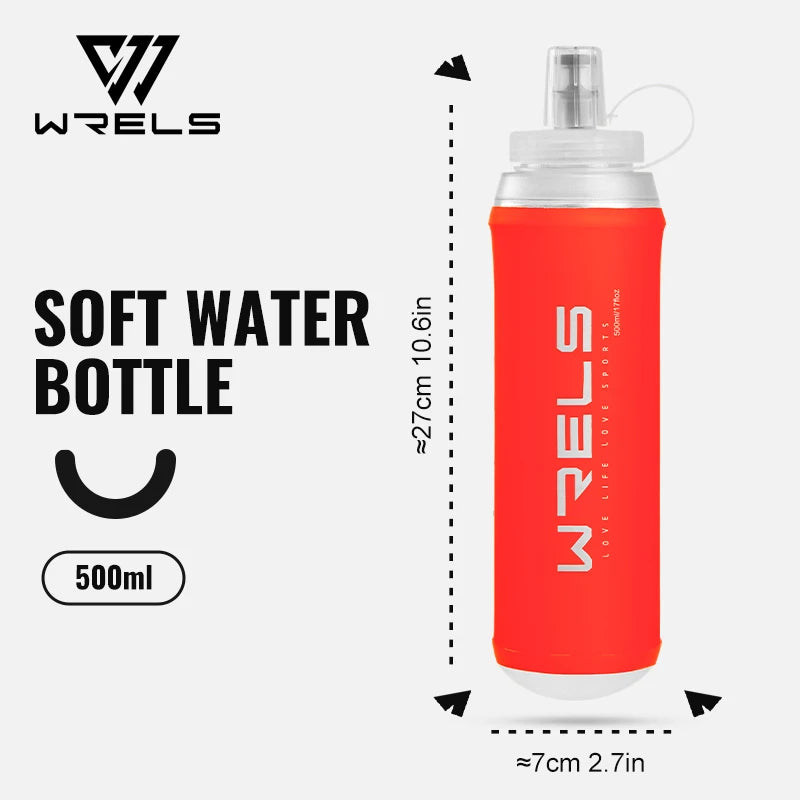 500ML Collapsible Sports Water Bottle | BPA-Free Soft Flask
