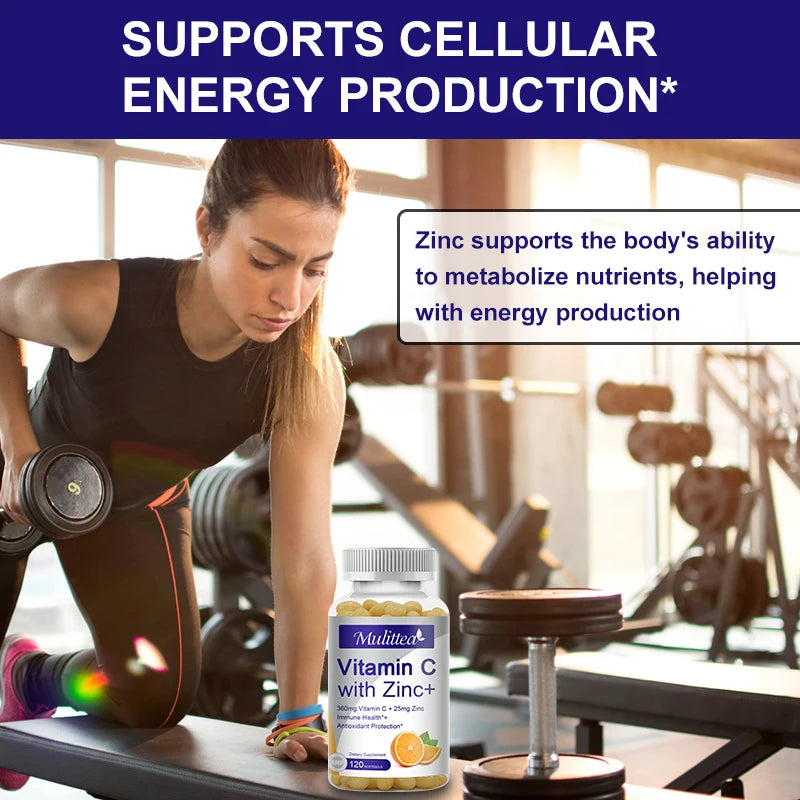 Premium Vitamin C and Zinc Supplements | Boost Energy & Skin Brightening