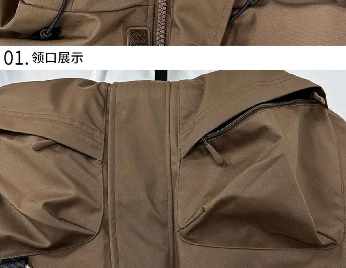 Men's Casual Hooded Parka | Warm Multi-Pocket Winter Jacket