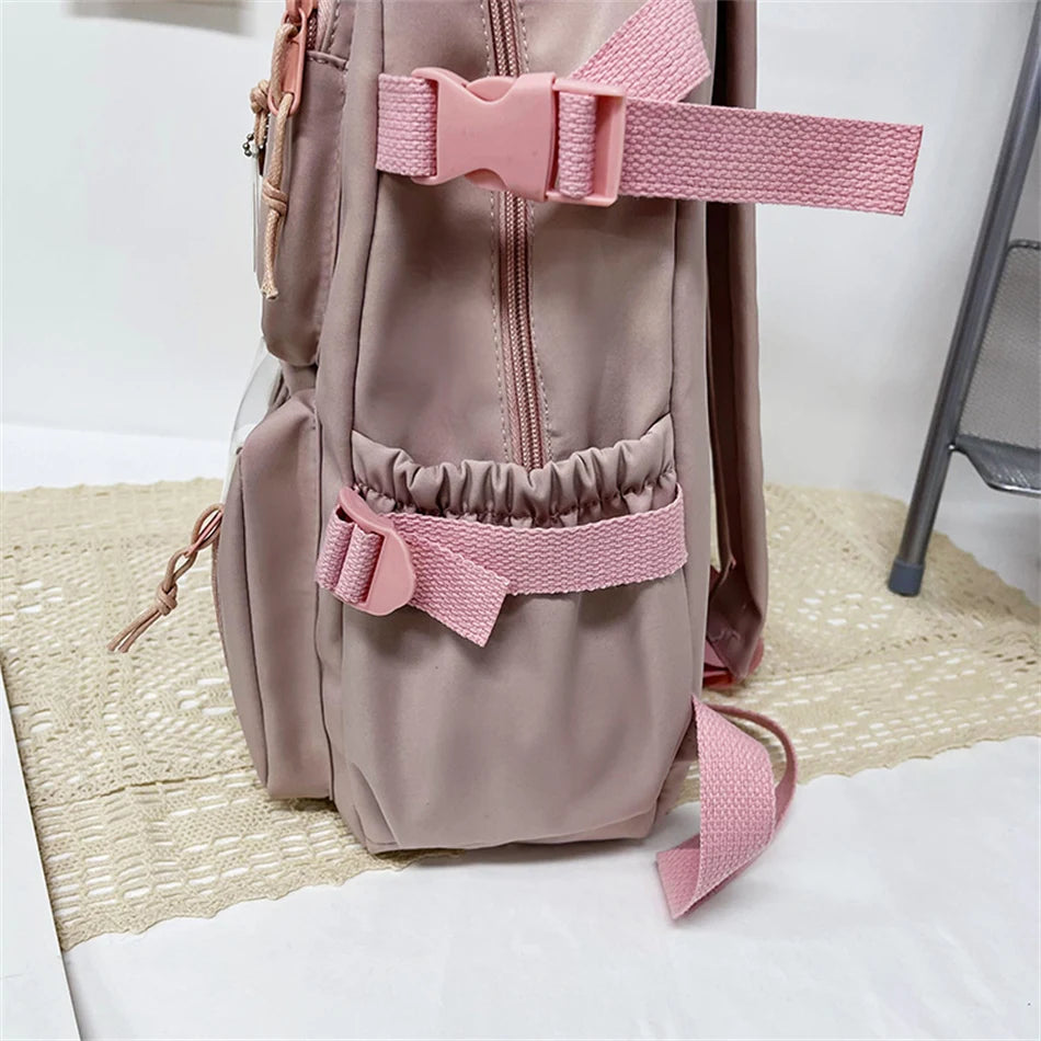 Mochila Bonita Impermeable para Mujer | Mochila Escolar con Múltiples Bolsillos
