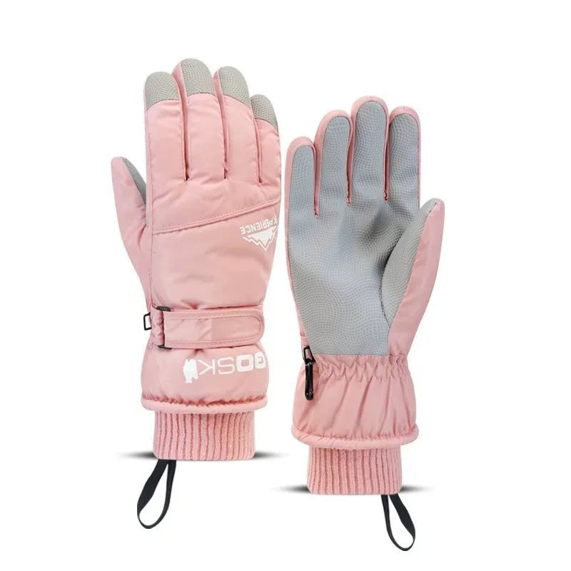 Guantes de esquí unisex para invierno | Guantes impermeables con pantalla táctil