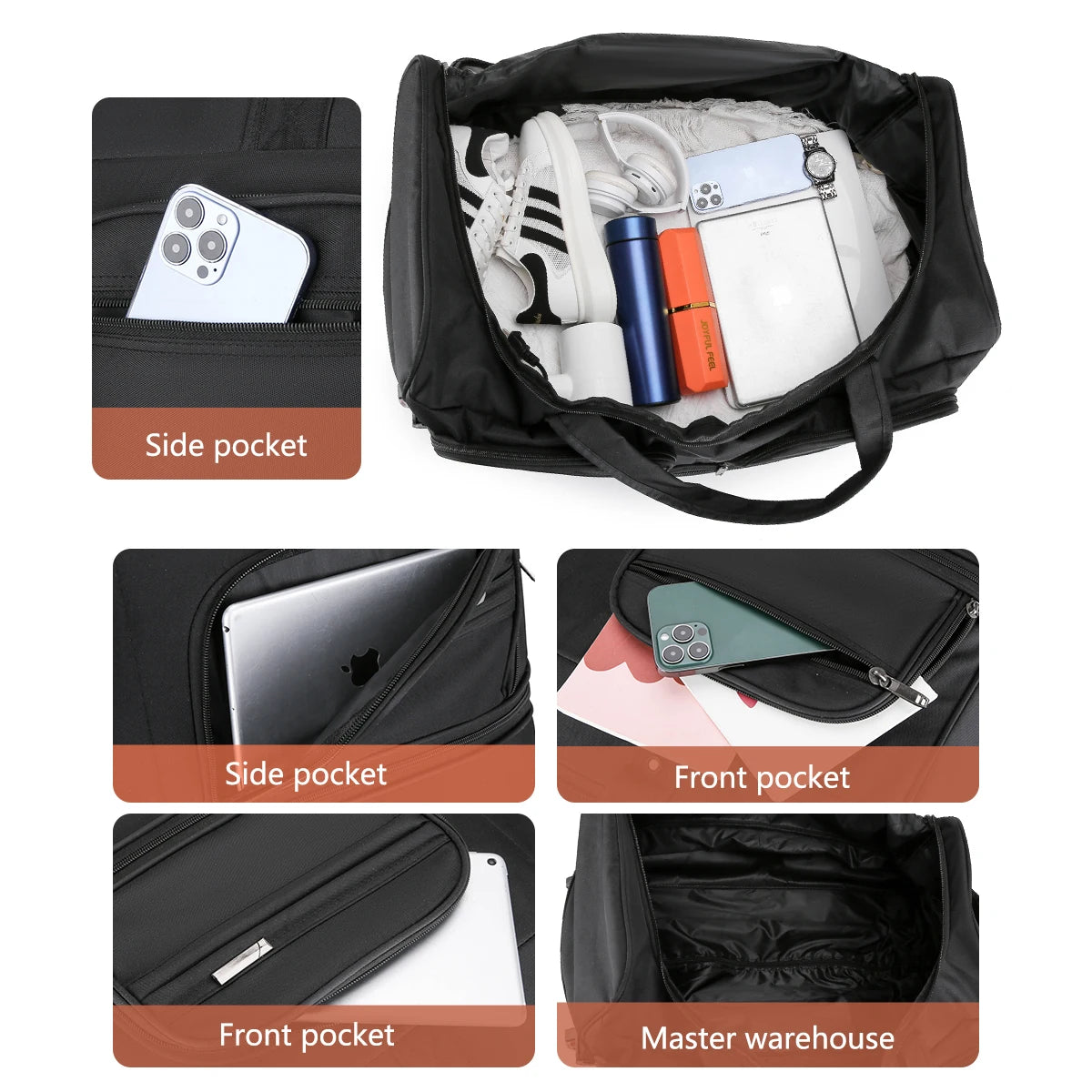 Large Capacity Waterproof Travel Bag | Versatile Duffel Trolley