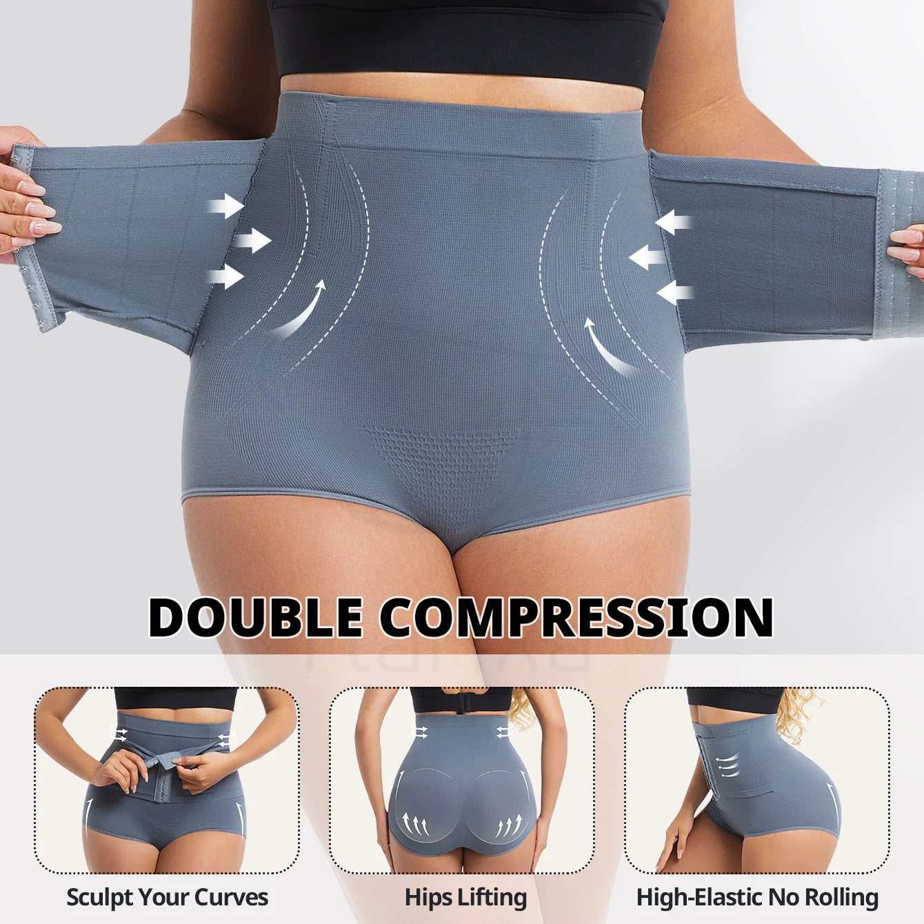 Women's Seamless High Waist Panty Briefs | Strong Compression Shaper