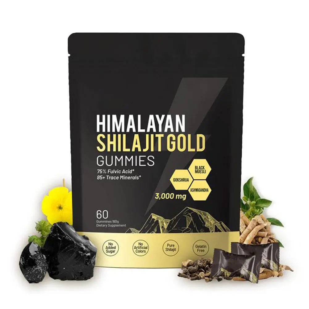 60pcs Himalayan Shilajit Gold Gummies | Boost Immunity & Strength