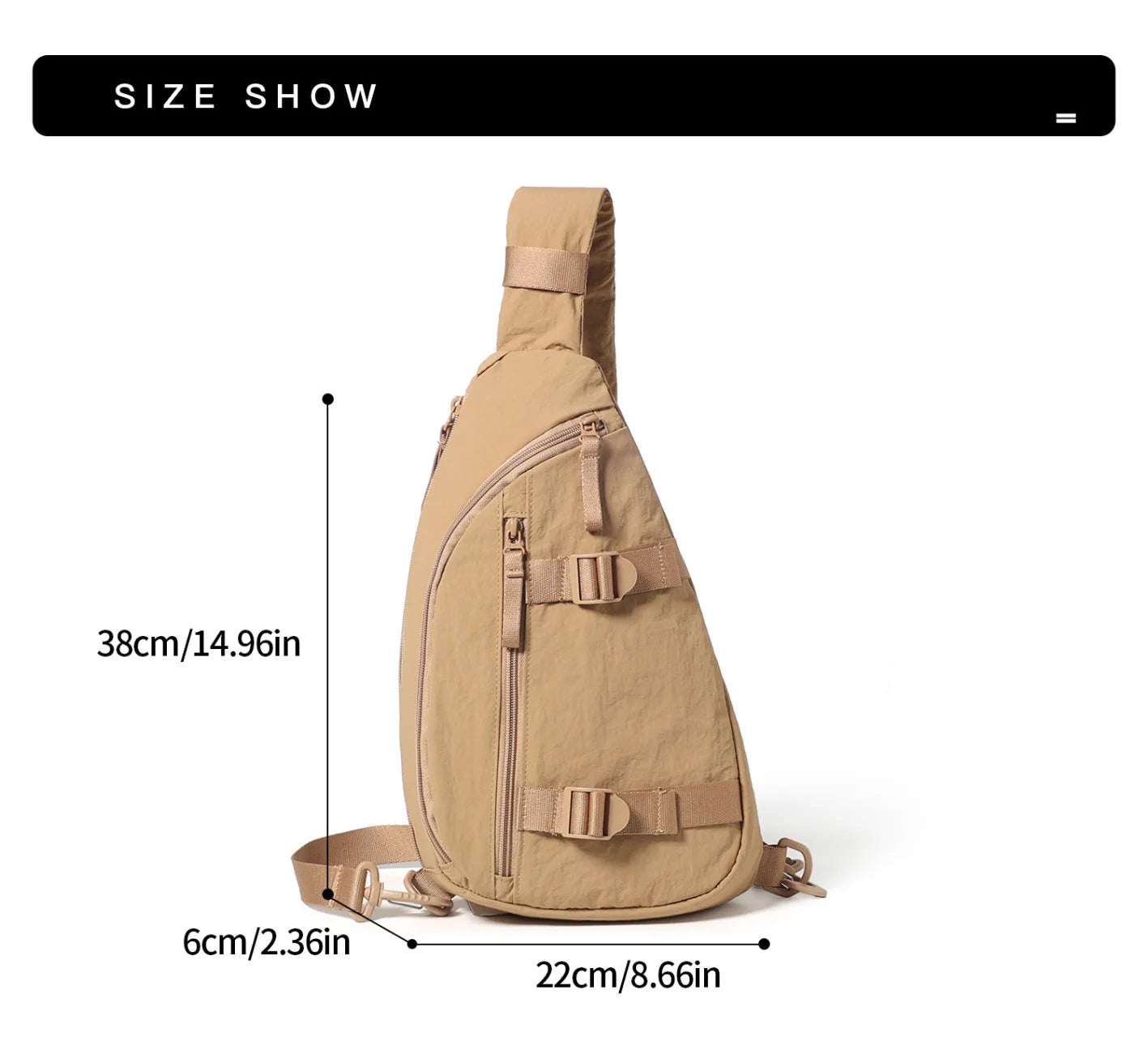 Multifunctional Lightweight Chest Bag for Casual Travel & Sports