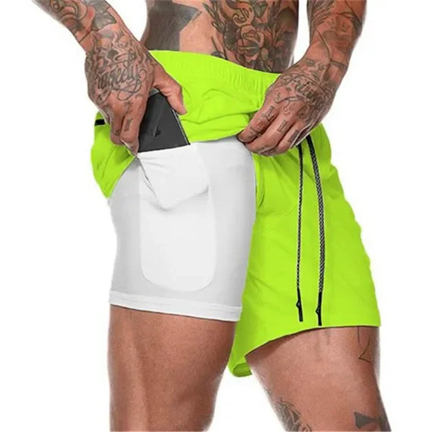 Men's Double-Decker Sport Shorts | Perfect for Summer Fitness