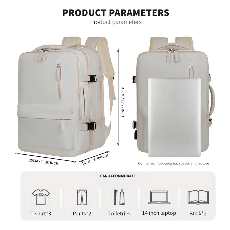 Versatile Airplane Travel Backpack | Perfect Carry-On Luggage