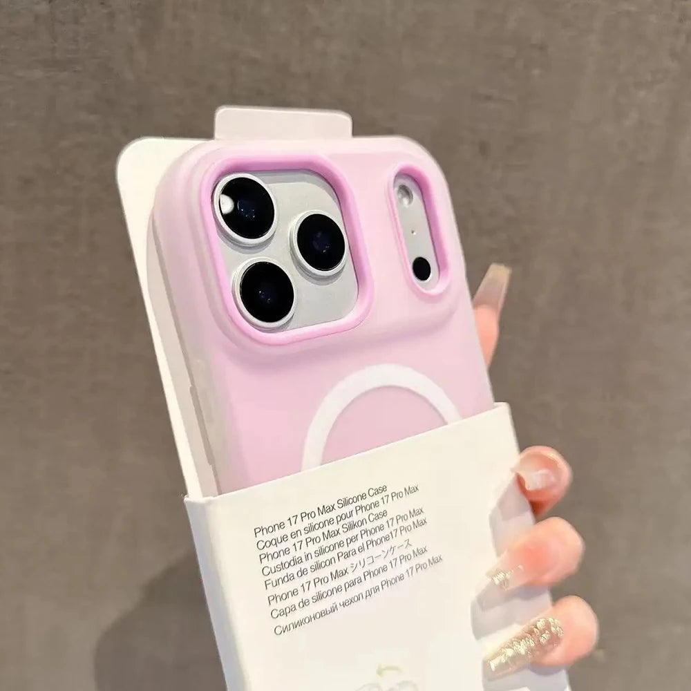 Magnetic Candy Color Wireless Charging Case for iPhone