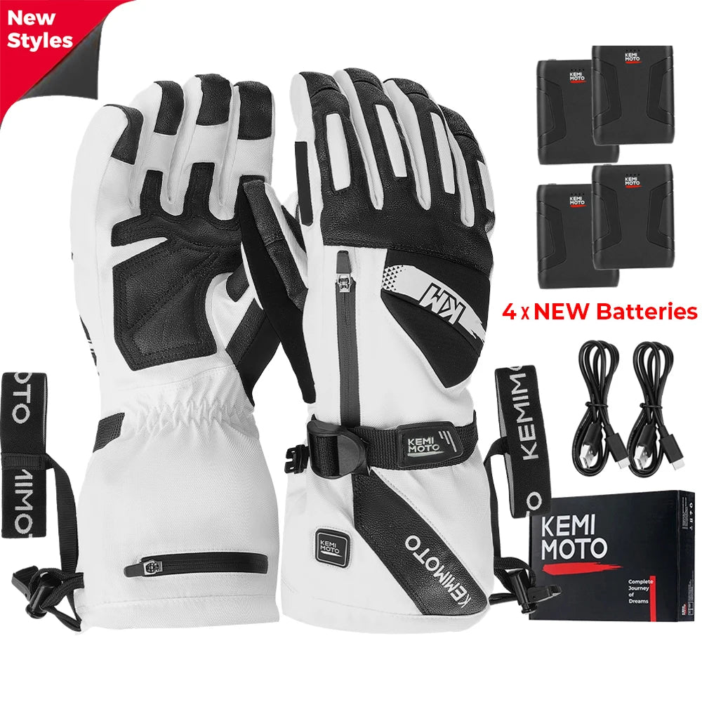 Waterproof Heated Skiing Gloves | Touchscreen Winter Gear