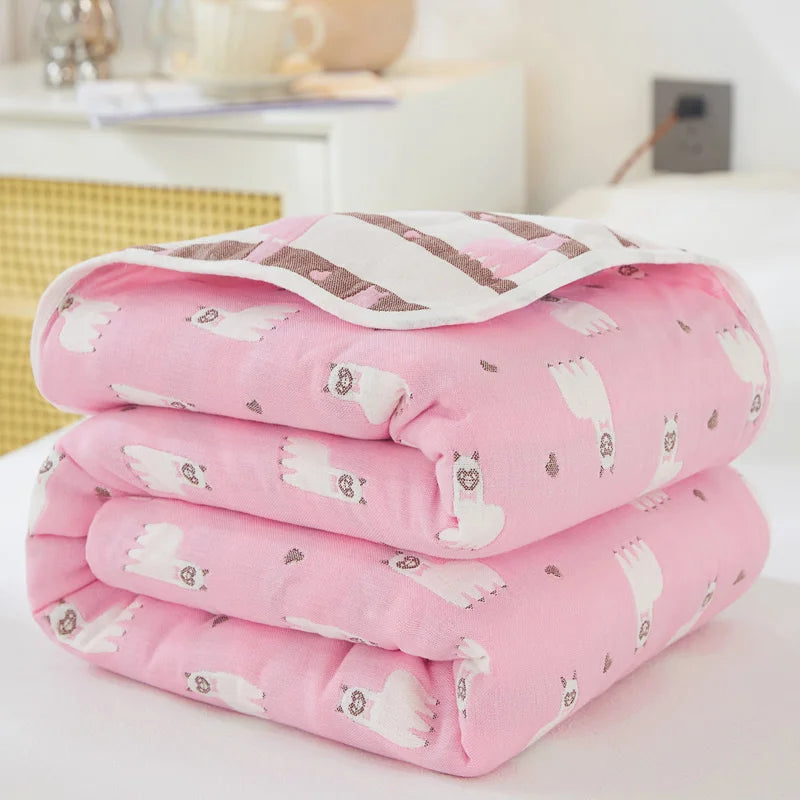 Breathable Summer Quilt | Multi-functional Cotton Towel Blanket