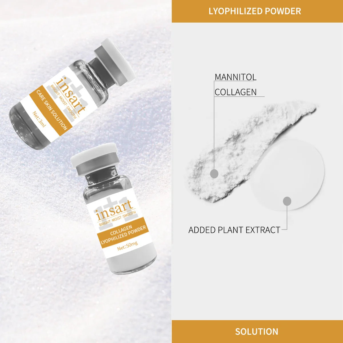 Anti-Aging Collagen Lyophilized Powder Facial Serum | Firming Set