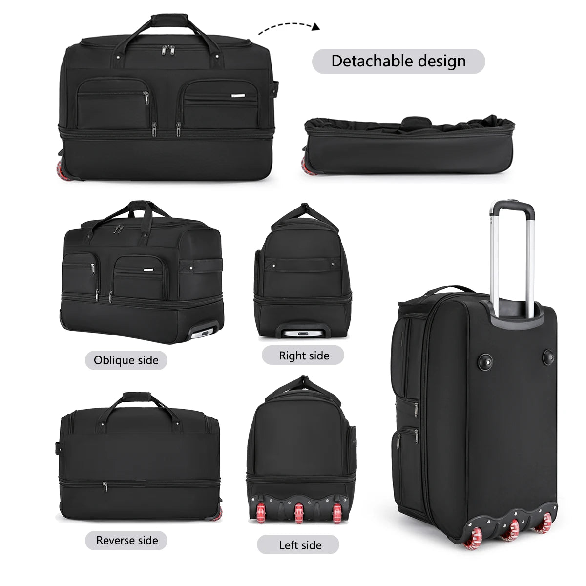 Large Capacity Waterproof Travel Bag | Versatile Duffel Trolley