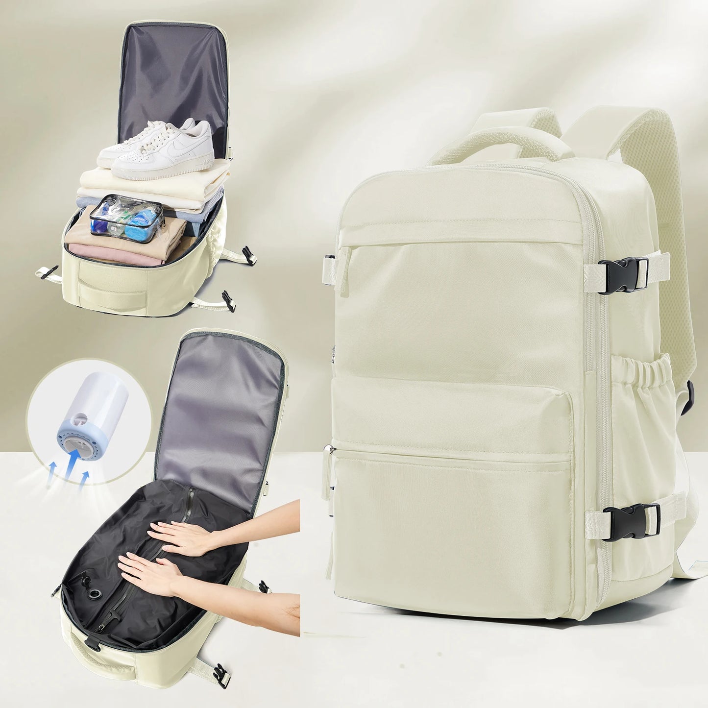 Large Capacity Expandable Business Backpack for School & Travel