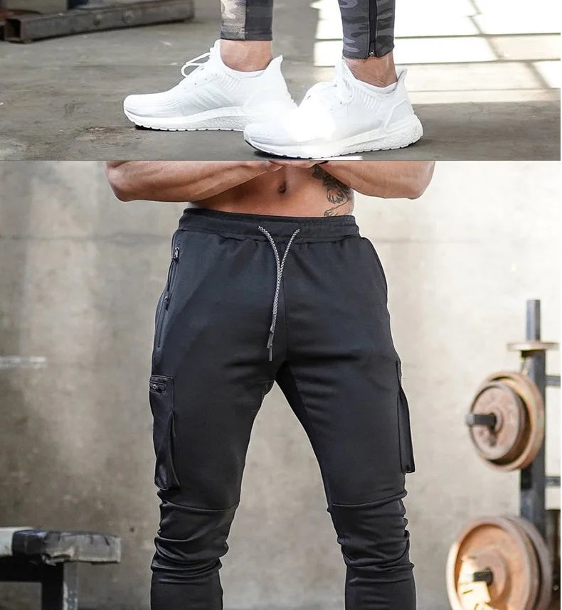 Men's Multi-Pocket Workout Training Pants | Stylish Jogging Sweatpants