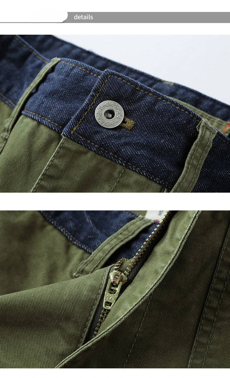 Men's Casual Cotton Cargo Pants | Vintage Big Pocket Trousers