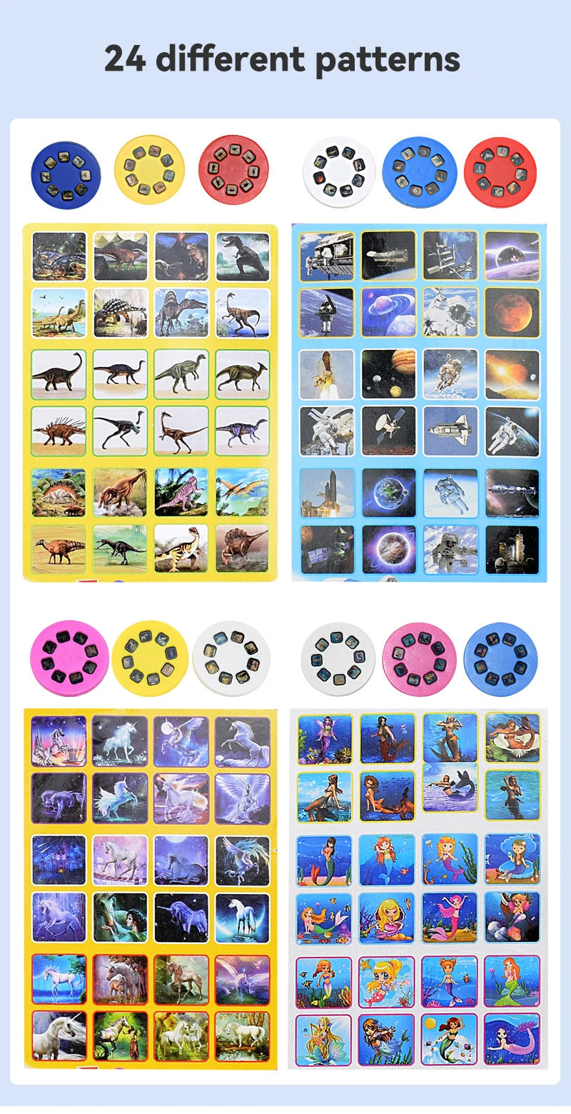 Children's Fun Projector Light Flashlight | Educational Bedtime Toy