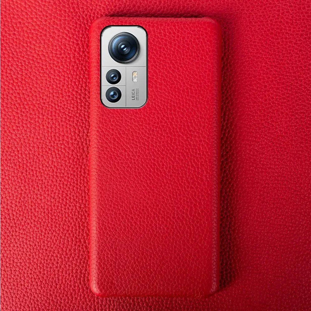 Luxury Genuine Leather Case for Xiaomi Phones | Shockproof Protection