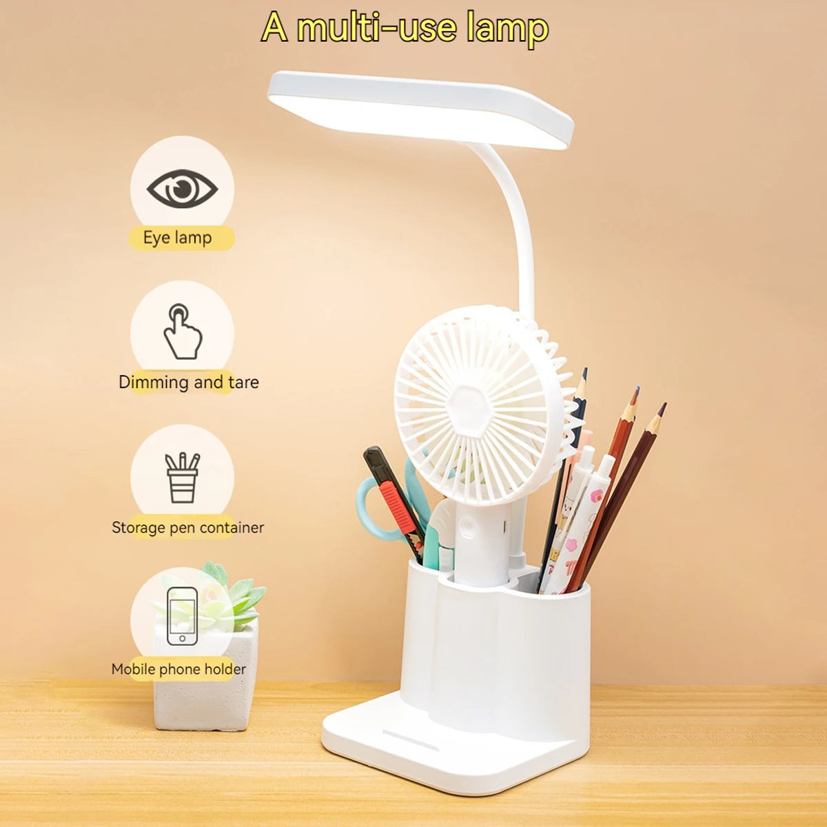 USB LED Table Lamp | Eye Protection Adjustable Reading Light