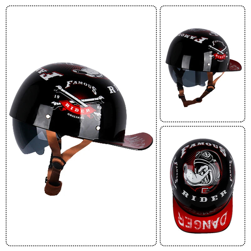 Vintage Personalized Baseball Caps & Half Helmets for All