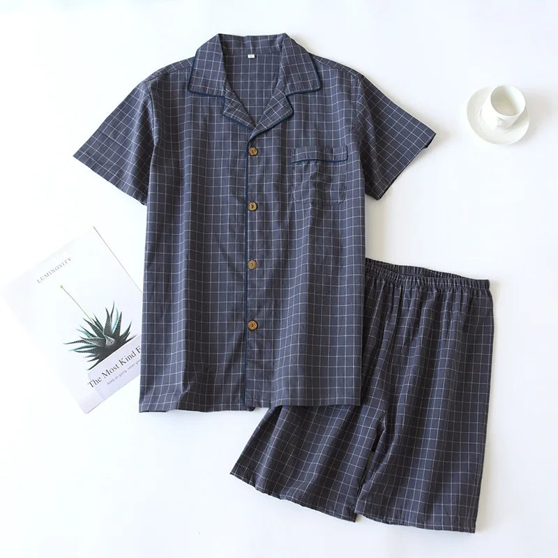 High Quality Men's Cotton Pajama Set | Comfortable Loungewear