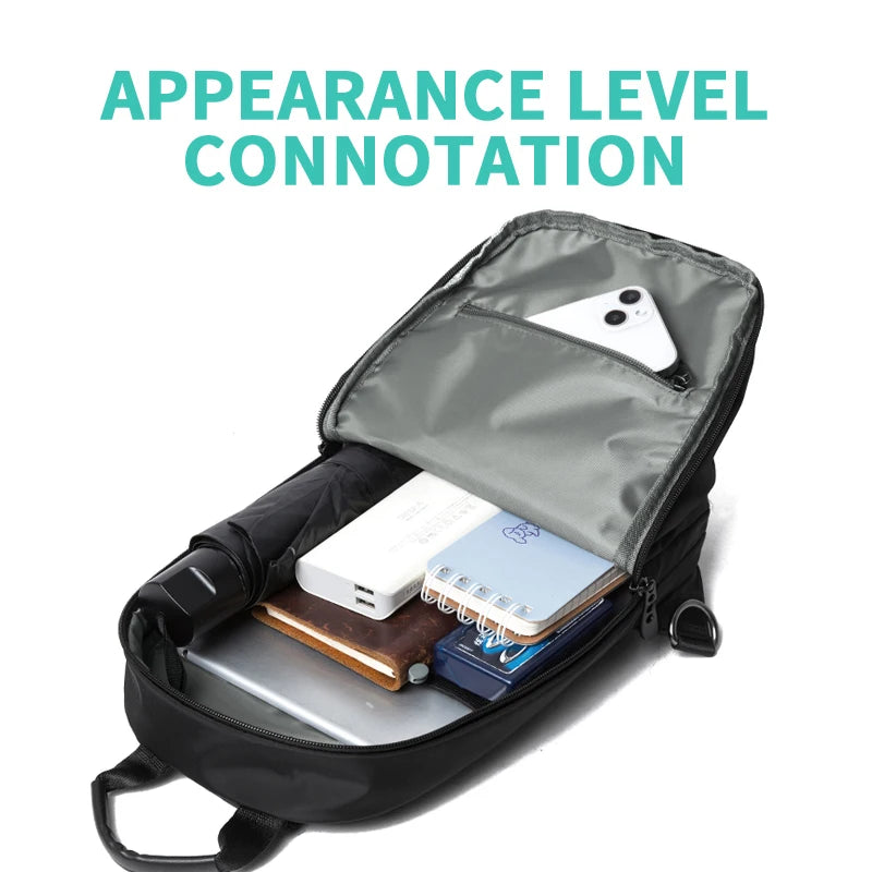 Waterproof Nylon Sling Bag | Anti-Theft Travel Chest Backpack