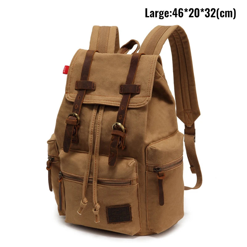Vintage Canvas Men's Backpack | Stylish 14 Inch Laptop Bag