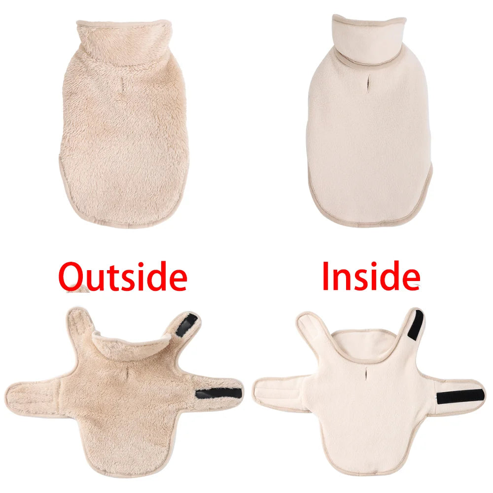 Abrigo Reversible y Acogedor para Gato | Chaleco Cálido de Lana para Mascotas para el Invierno