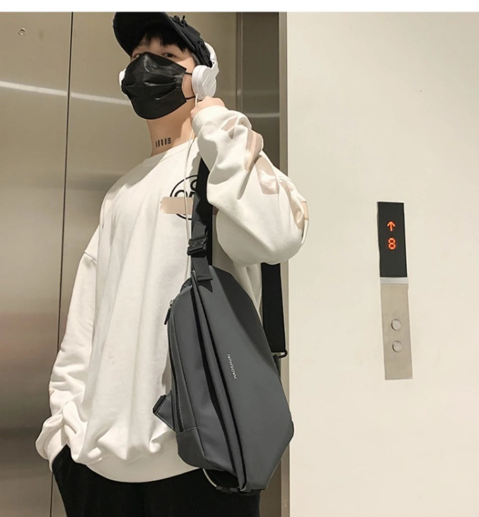 Men's Waterproof Crossbody Bag | Stylish Casual Shoulder Bag