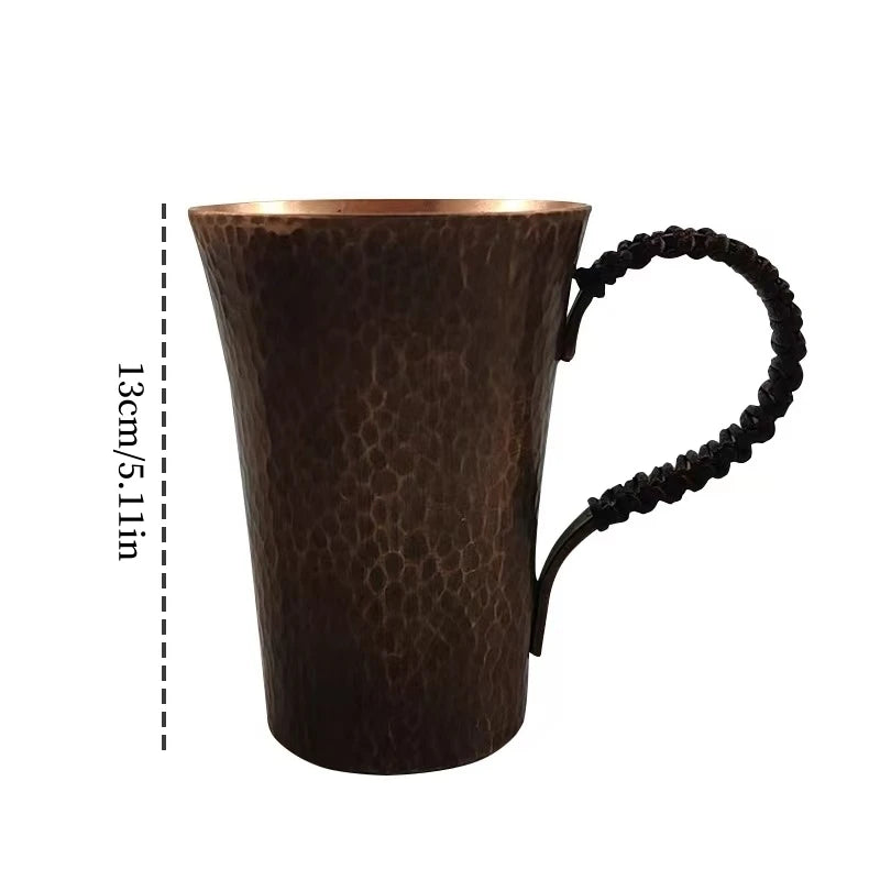 Vintage Pure Copper Mug | Handcrafted Moscow Mule Tumbler
