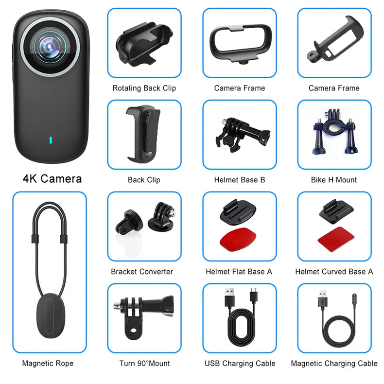 4K WiFi Waterproof Sports Camera | Outdoor Magnetic Action Cam