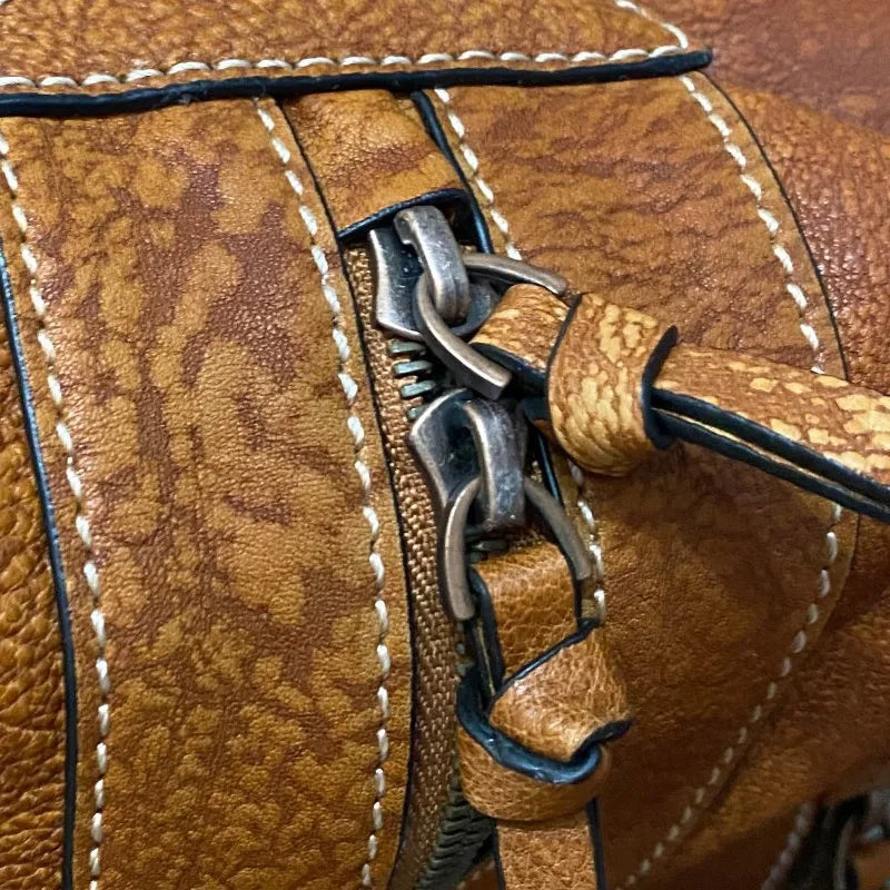 Retro Multi-Functional Vintage Backpack | Large Capacity Leather Bag