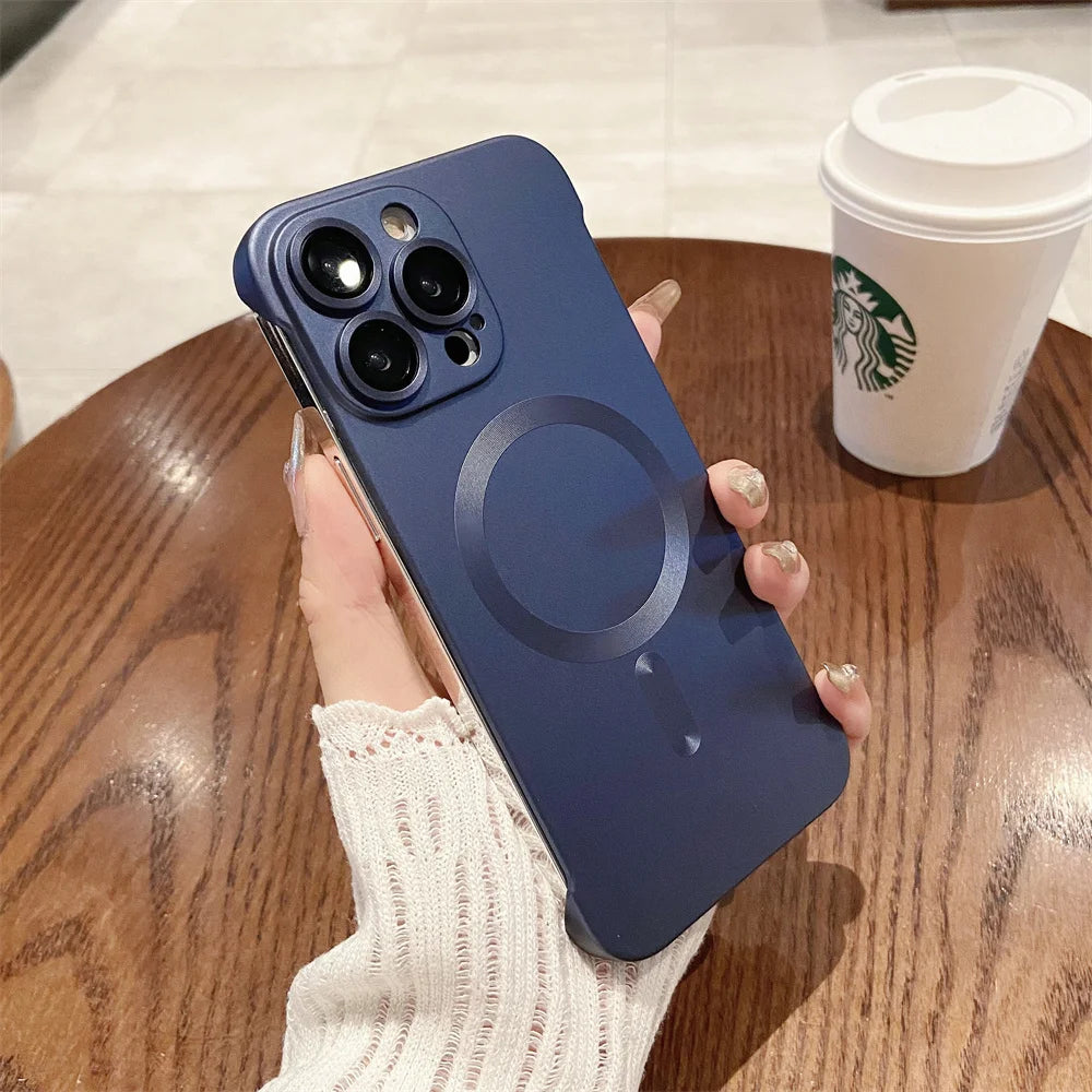 Magnetic Wireless Charging Case for iPhone | Ultra-Thin Matte Cover