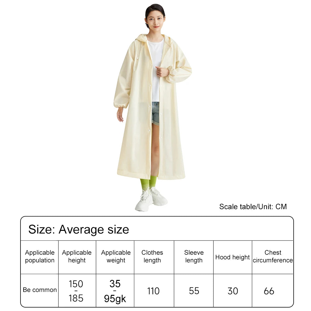 Thickened Waterproof Adult Raincoat | Unisex Hooded Outdoor Gear