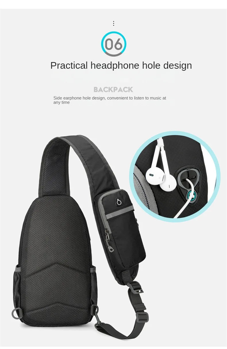 Anti-Theft Waterproof Crossbody Shoulder Backpack | Ultimate Sport Bag
